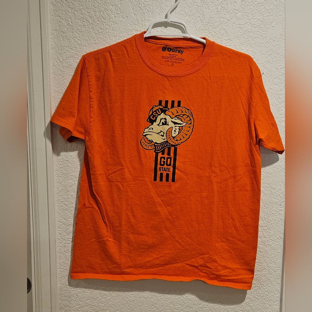Orange Graphic T-Shirt CSU Rams kids xl